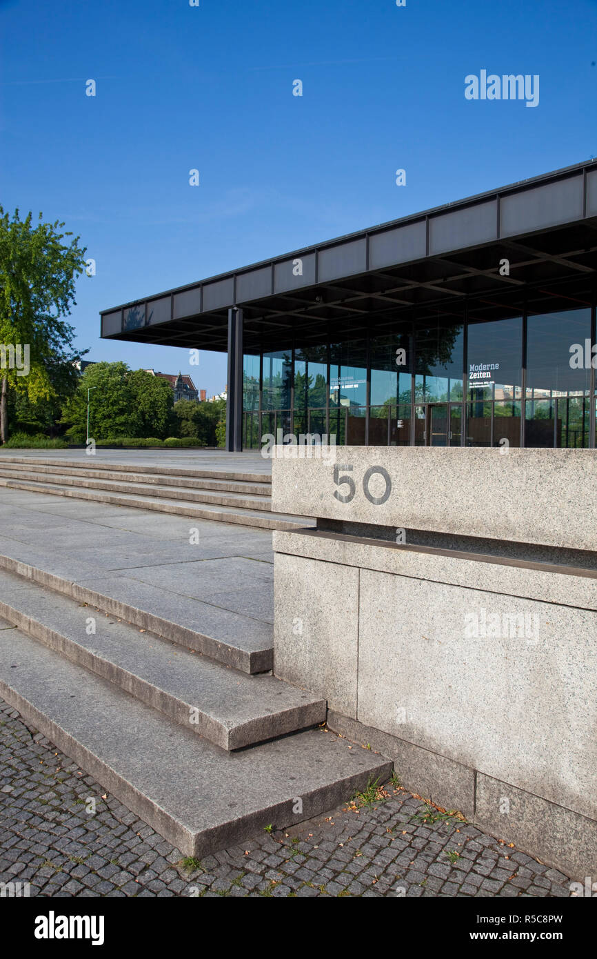 Neue Nationalgalerie (da Mies van der Rohe), Berlino, Germania Foto Stock