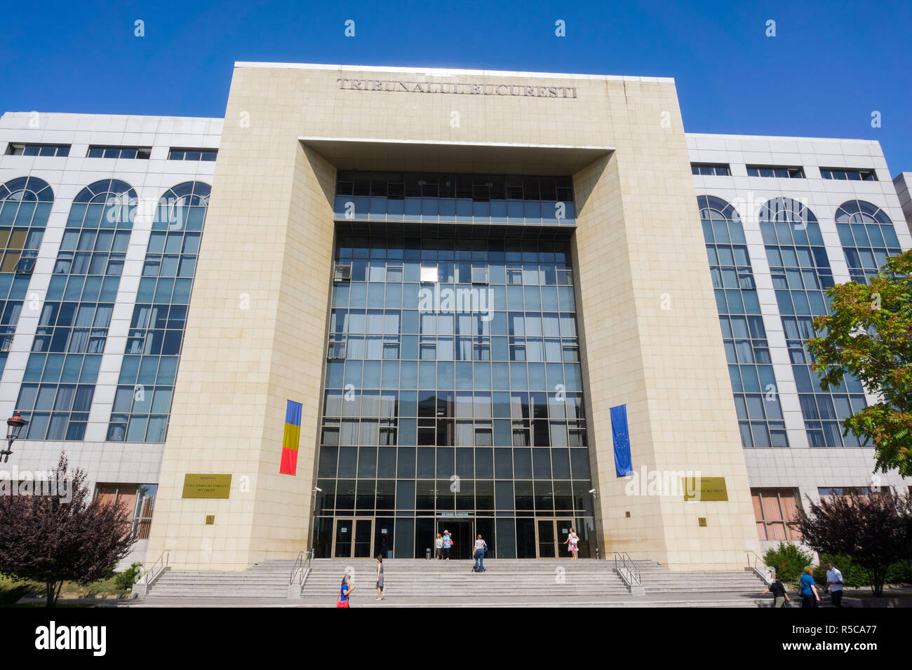 Settembre 18, 2017 Bucarest/Romania - Il nuovo e moderno edificio courthouse Foto Stock