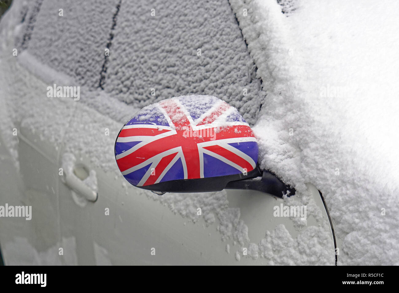 Neve a veicolo in Gran Bretagna Foto Stock