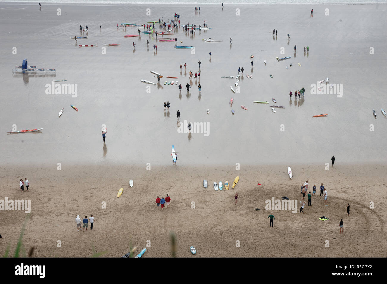 Surf lifesaving campionati nazionali, Newquay,cornwall, Regno Unito. Foto Stock