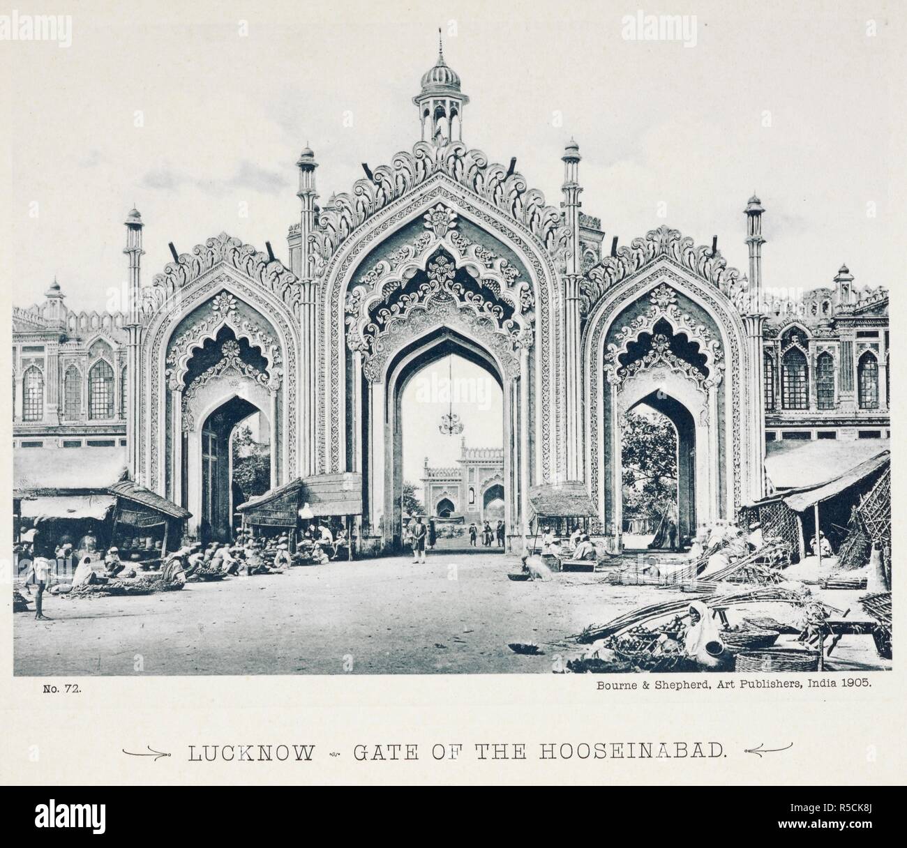 Lucknow. Gate del Hooseinabad. 1870 - 1890s. Fonte: Photo 338/(26). Autore: Bourne & Pastore. Foto Stock