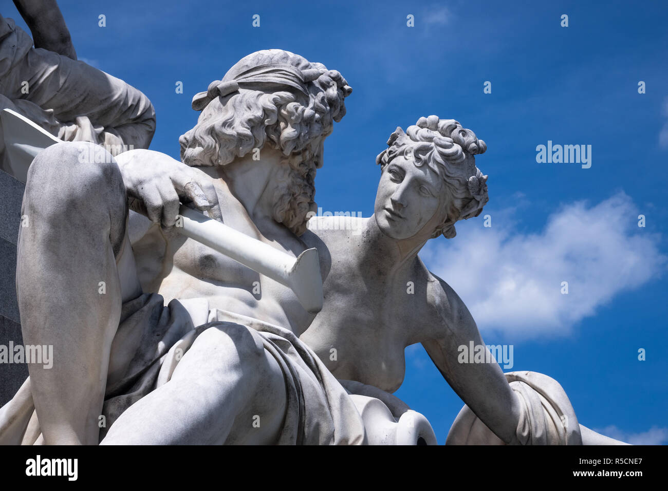 Architettura greca in Vienna Foto Stock