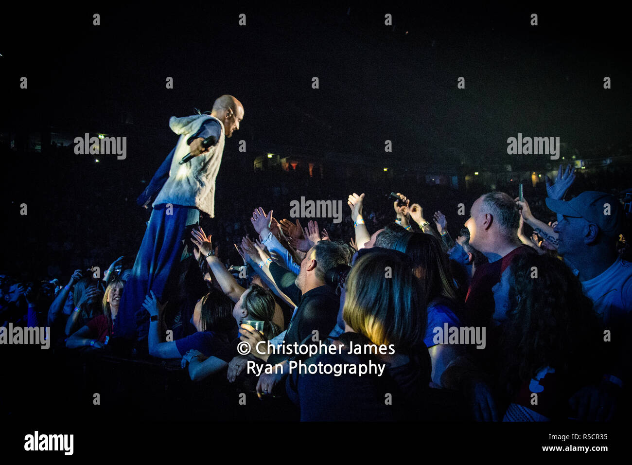 James live a Manchester Arena Foto Stock