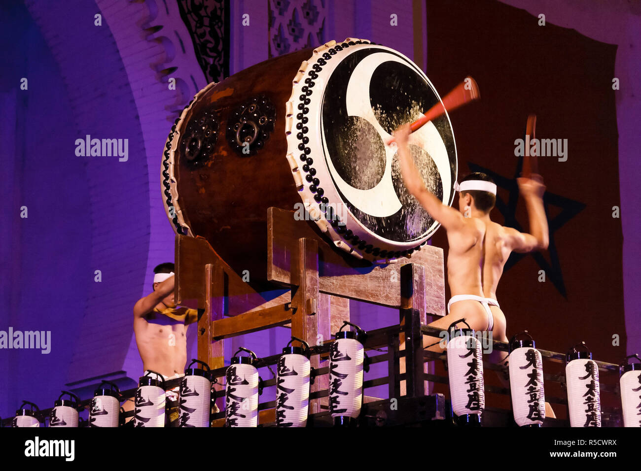 Il Marocco, Fes, batteristi di Tokyo al FES il Festival Internazionale di Musica Sacra Foto Stock