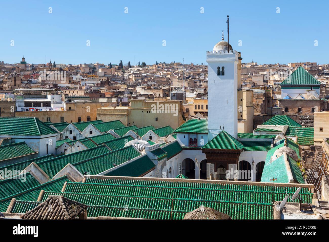 La Moschea Karaouiyine, della Medina di Fes, Marocco Foto Stock