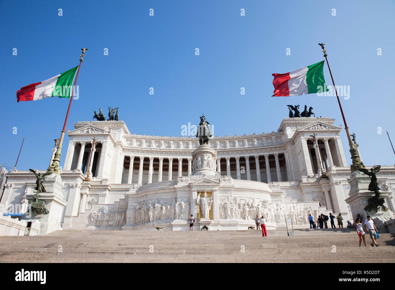 Italia, Roma, la capitale, Victor Emmanuel Monument Foto Stock