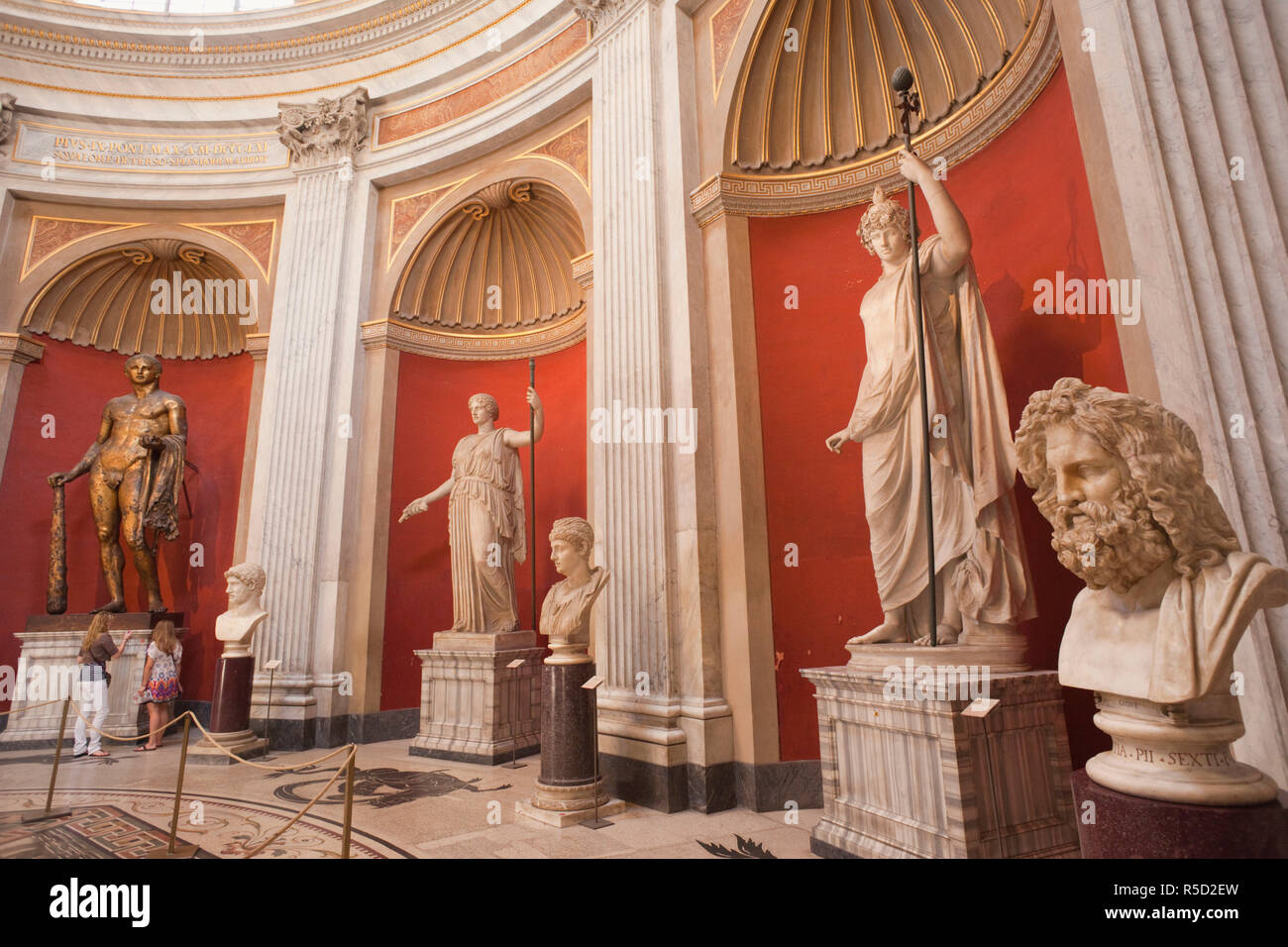 Italia, Roma, il Vaticano, il Museo del Vaticano, la Sala Rotonda Foto Stock