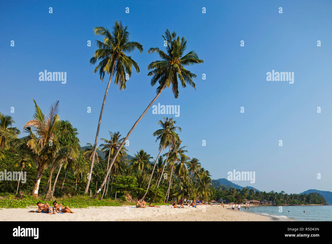 Thailandia, Trat Provincia, Koh Chang, solitaria spiaggia Foto Stock
