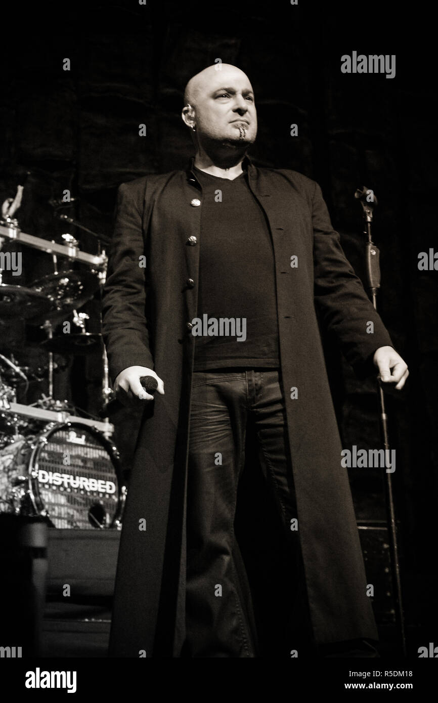 Disturbato dal vivo presso Manchester Arena Foto Stock