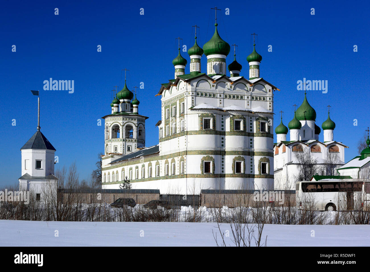 Vyazhishchsky monastero, Novgorod, Russia Foto Stock