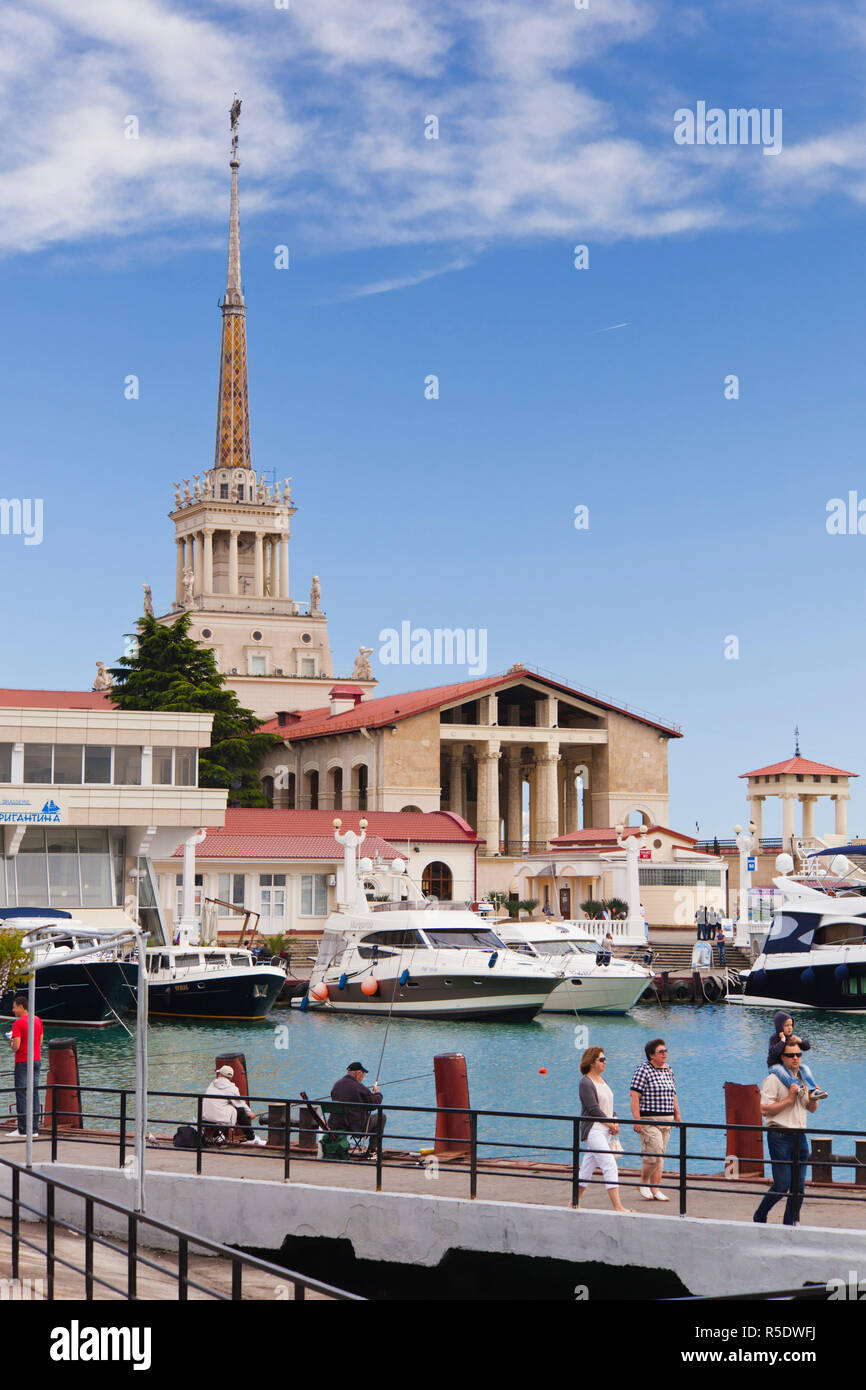 Russia, il litorale del Mar Nero, Sochi, Sea Terminal Foto Stock