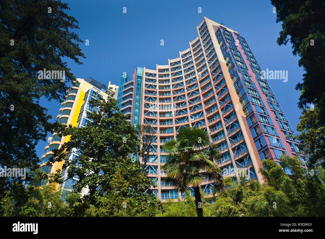 Russia, il litorale del Mar Nero, Sochi il dettaglio del nuovo edificio residenziale Foto Stock