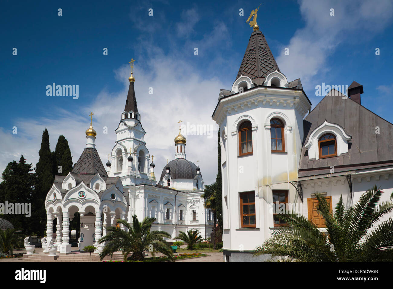 Russia, il litorale del Mar Nero, Sochi, Chiesa di San Michele Arcangelo Foto Stock