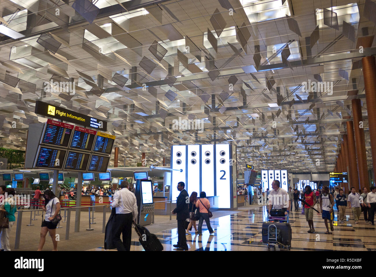 L'Aeroporto Changi di Singapore Foto Stock