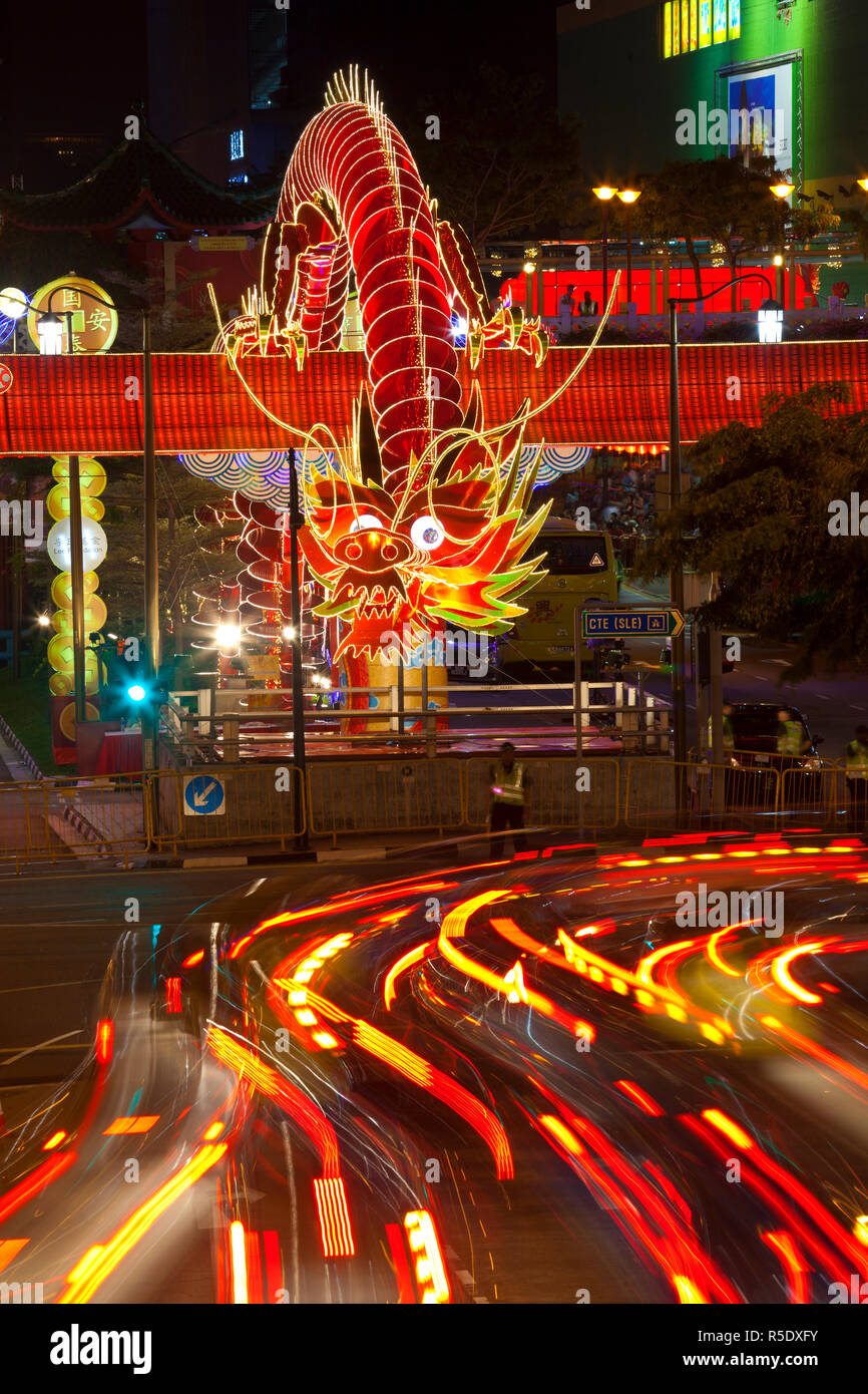 Singapore, New Bridge Road, Chinatown, Capodanno cinese Foto Stock