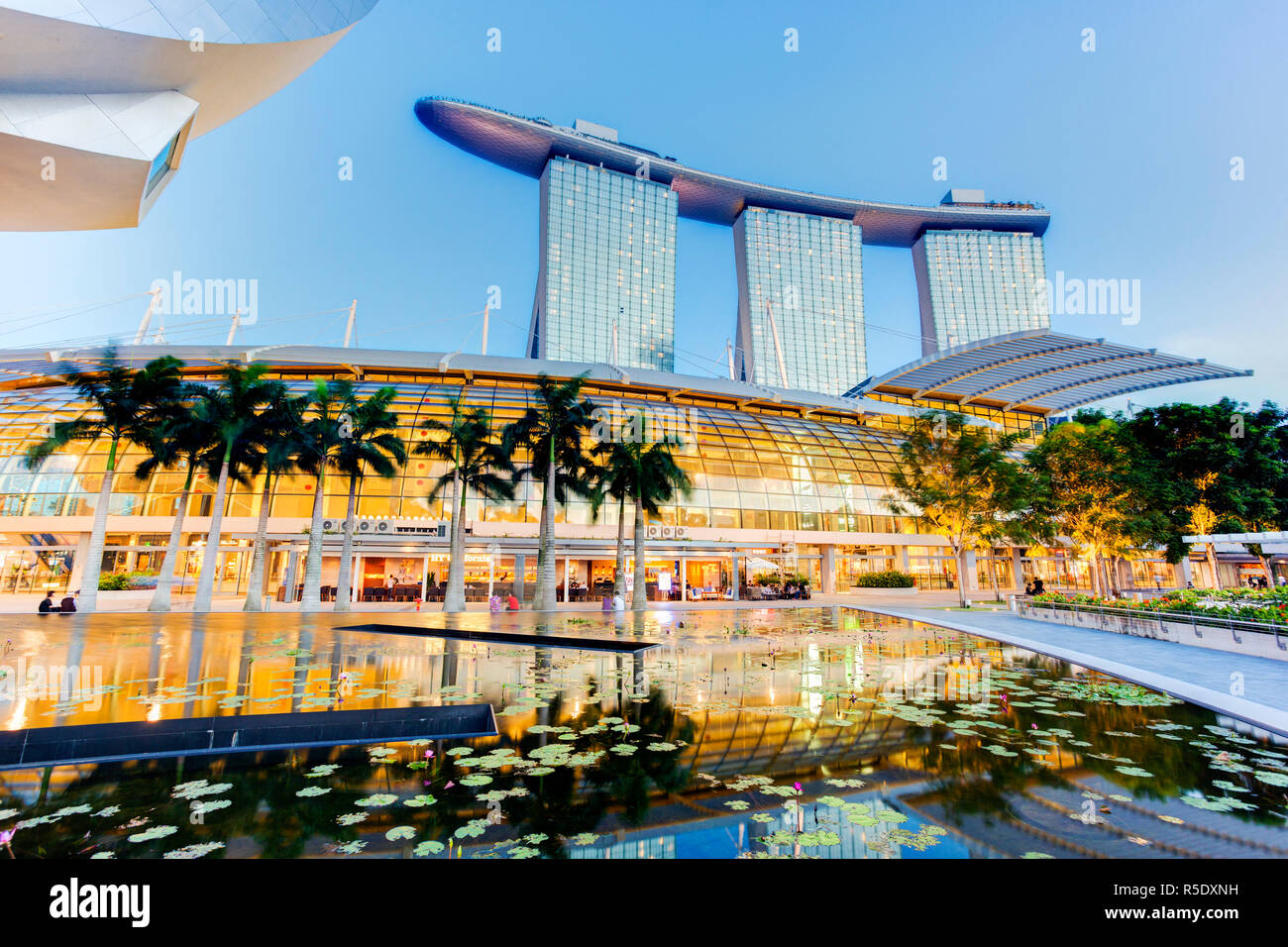 Singapore, Marina Bay Sands, Marina Bay Foto Stock