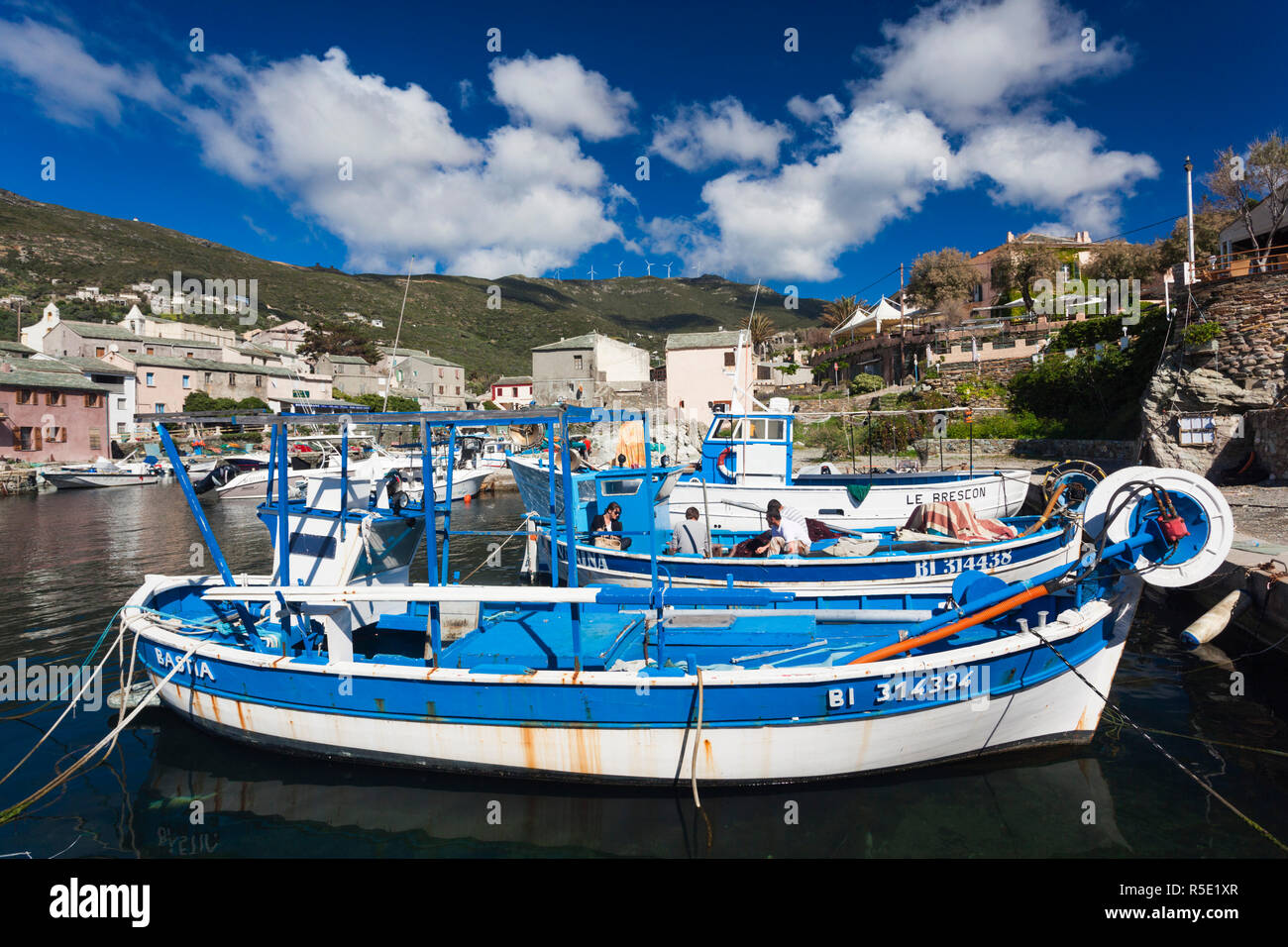 Francia, Corsica, Haute-Corse Reparto, Le Cap Corse, Centuri, vista della porta Foto Stock