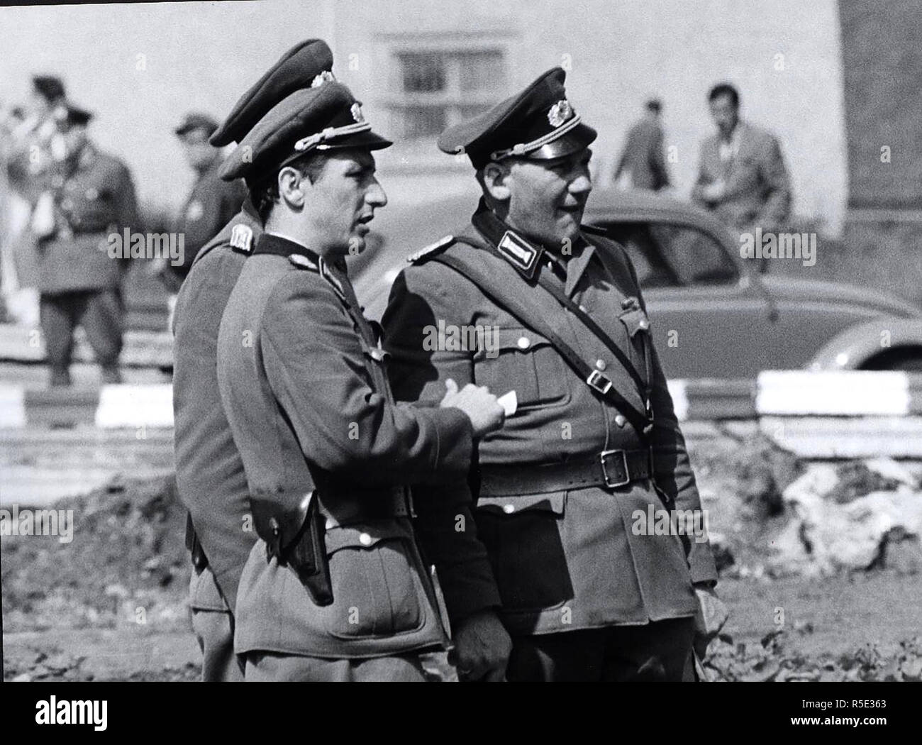 Agosto 1961 - Tedesco orientale le guardie di frontiera Foto Stock