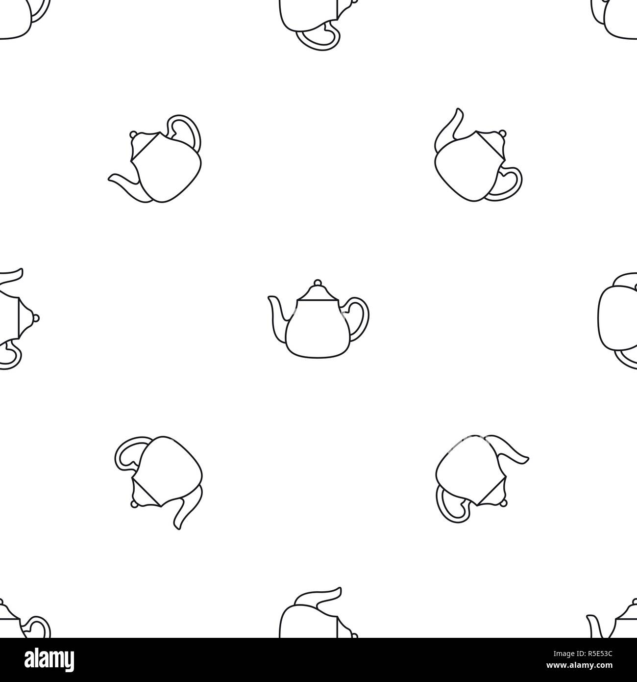 Grande bollitore modello vettore senza soluzione di continuità geometrica ripetizione per qualsiasi web design Illustrazione Vettoriale