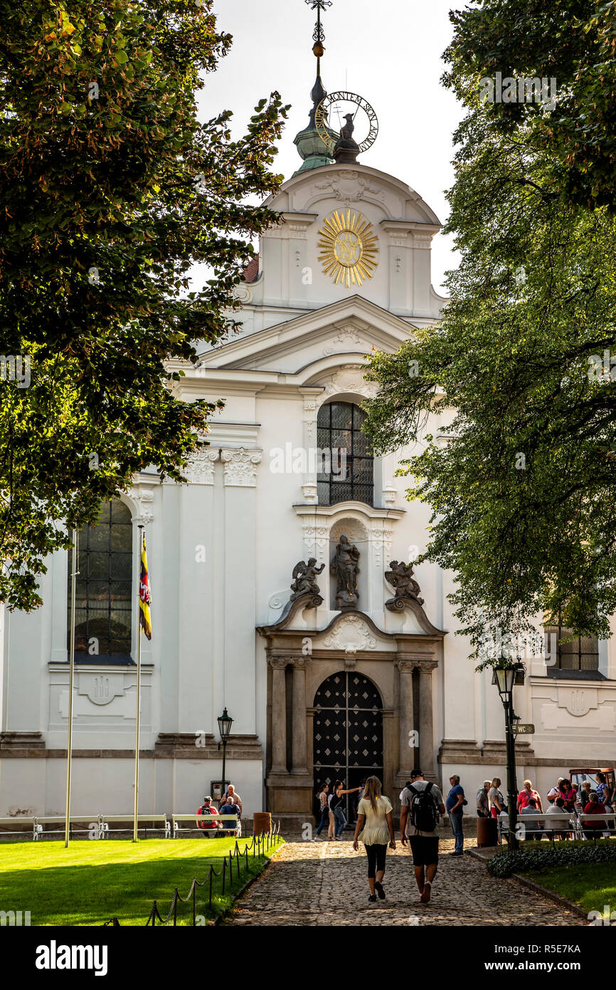 Ingresso, il Monastero di Strahov, Quartiere Piccolo, Praga, Repubblica Ceca Foto Stock
