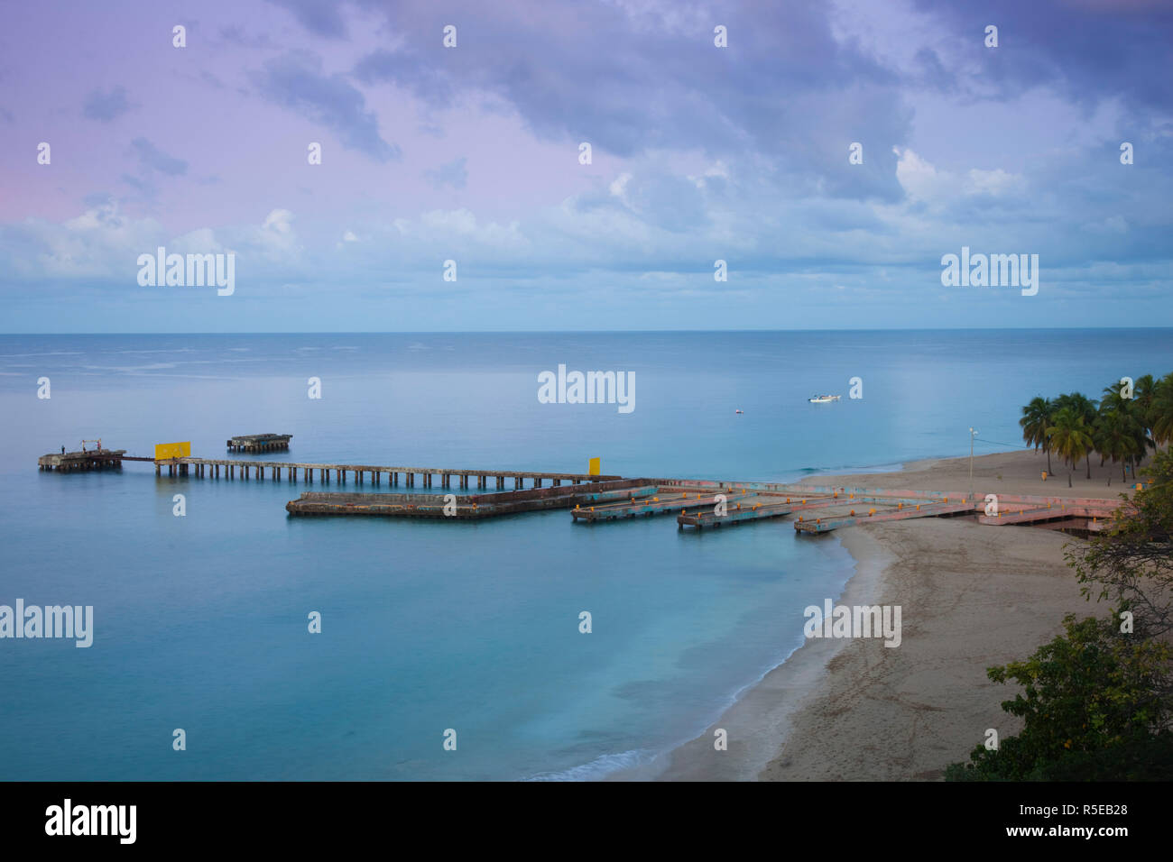 Puerto Rico, Costa Ovest, Aguadilla, Crashboat Beach Foto Stock