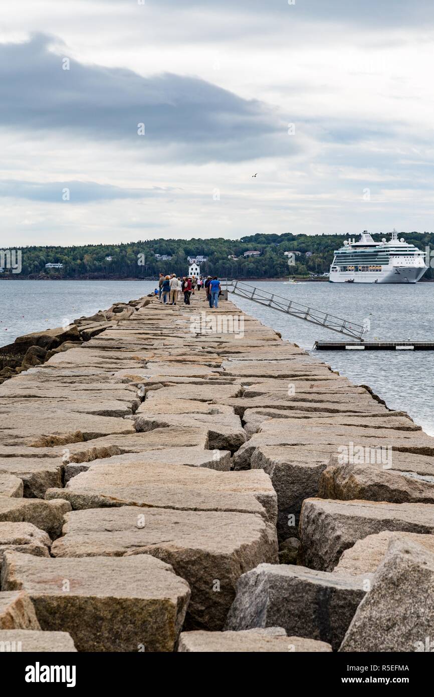 ROCKLAND, Maine - Settembre 20, 2015: Rockland, Maine, con una popolazione di 7,297. è una popolare destinazione turistica ed è un punto di partenza per il Foto Stock