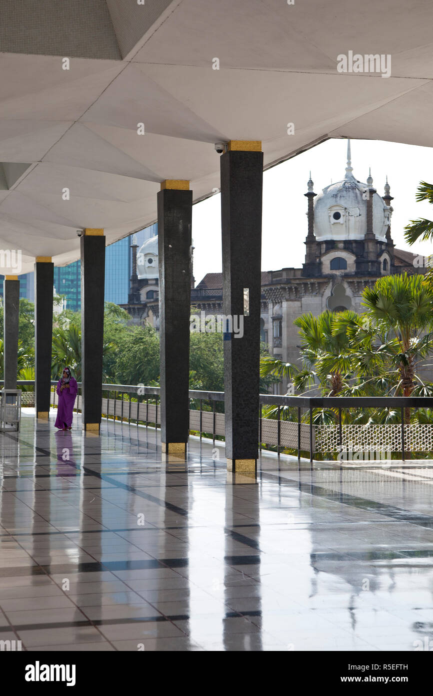 La Moschea Nazionale della Malesia (Masjid Negara), Kuala Lumpur, Malesia Foto Stock