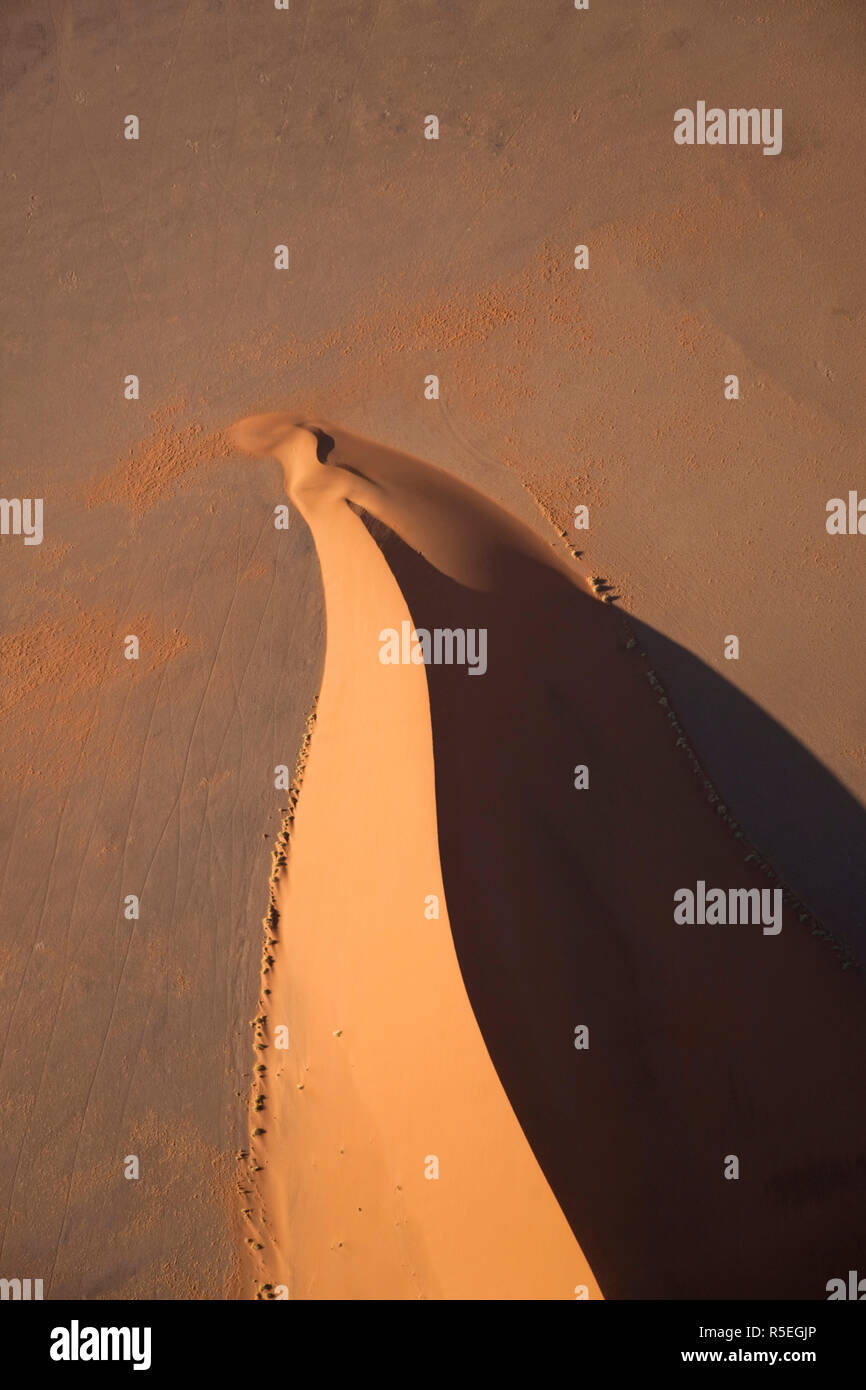 Vista aerea, Namib Desert, Namib Naukluft National Park, Namibia Foto Stock