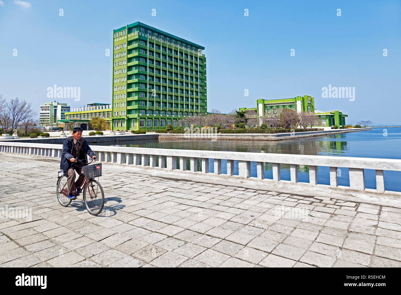 Popoli democratici la Repubblica di Corea (DPRK), la Corea del Nord, Wonsan, Songdowan Hotel Foto Stock