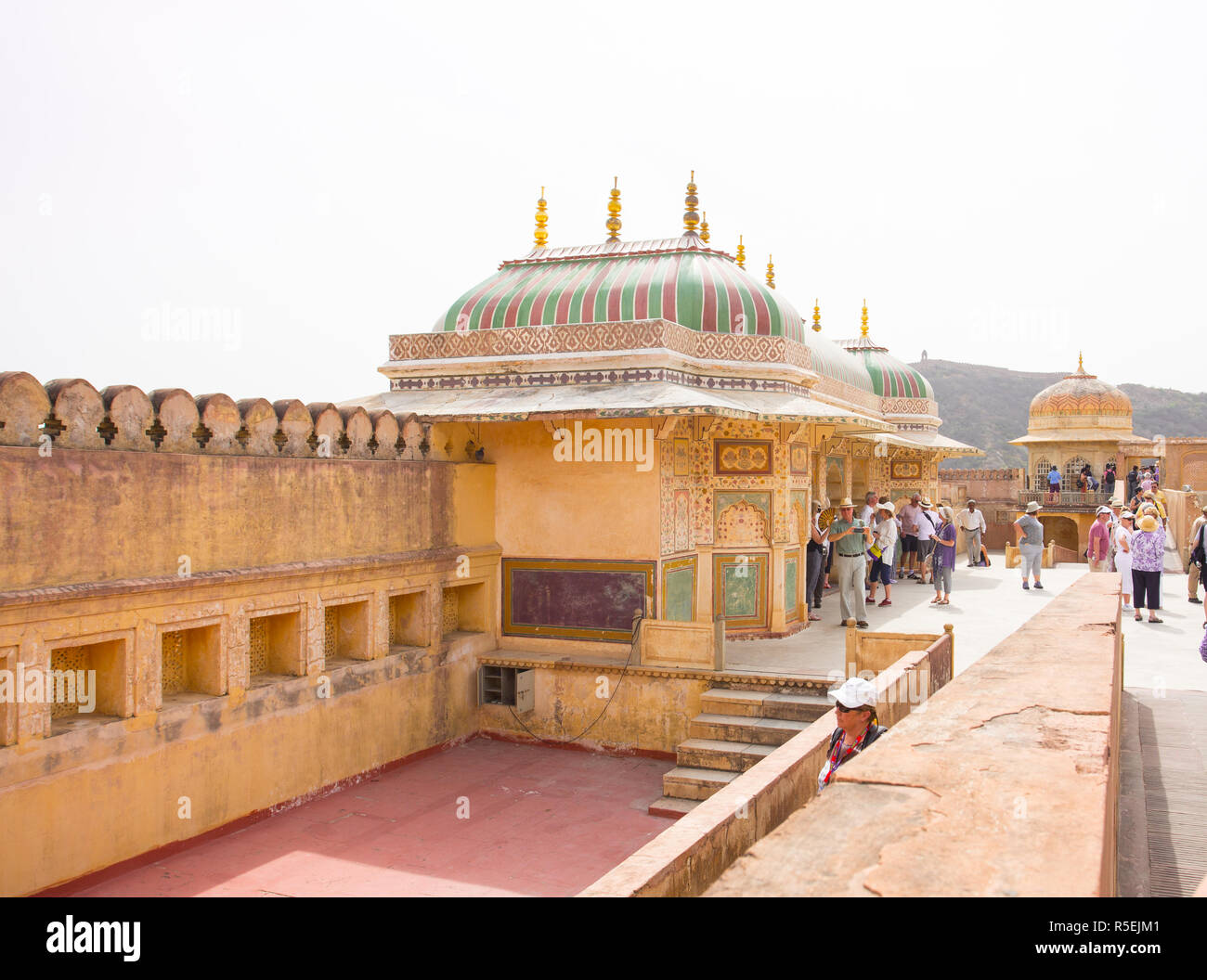 Cortile in forte amber Palace India Foto Stock
