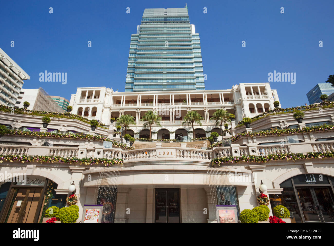 Cina, Hong Kong Kowloon, Tsim Sha Tsui, 1881 Heritage Plaza Foto Stock