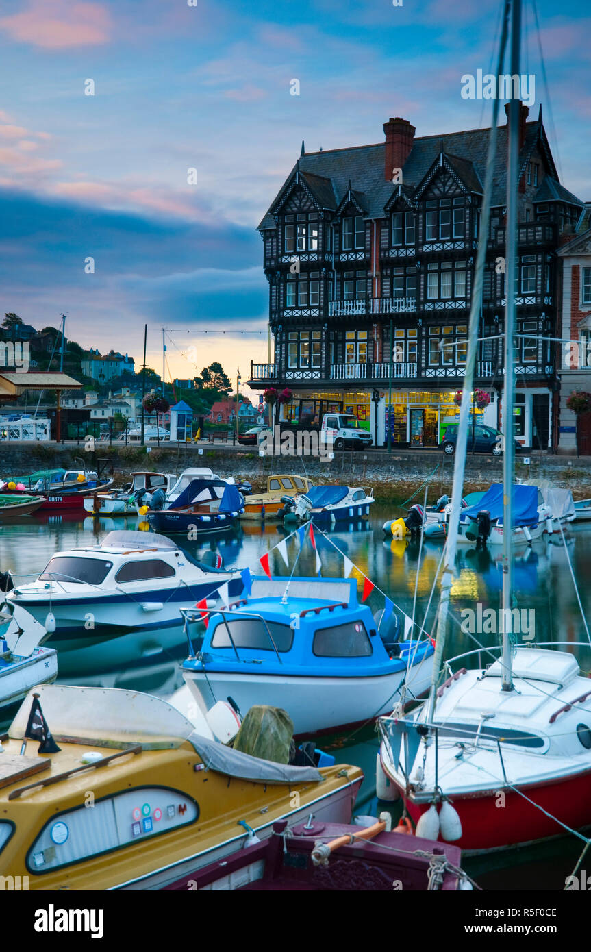 Regno Unito, Devon, Dartmouth, Quay Foto Stock