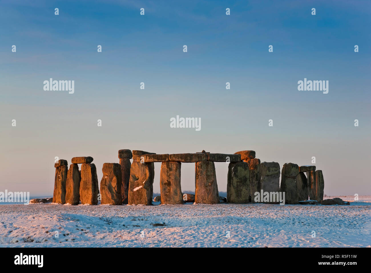 Stonehenge, Wiltshire, Inghilterra Foto Stock