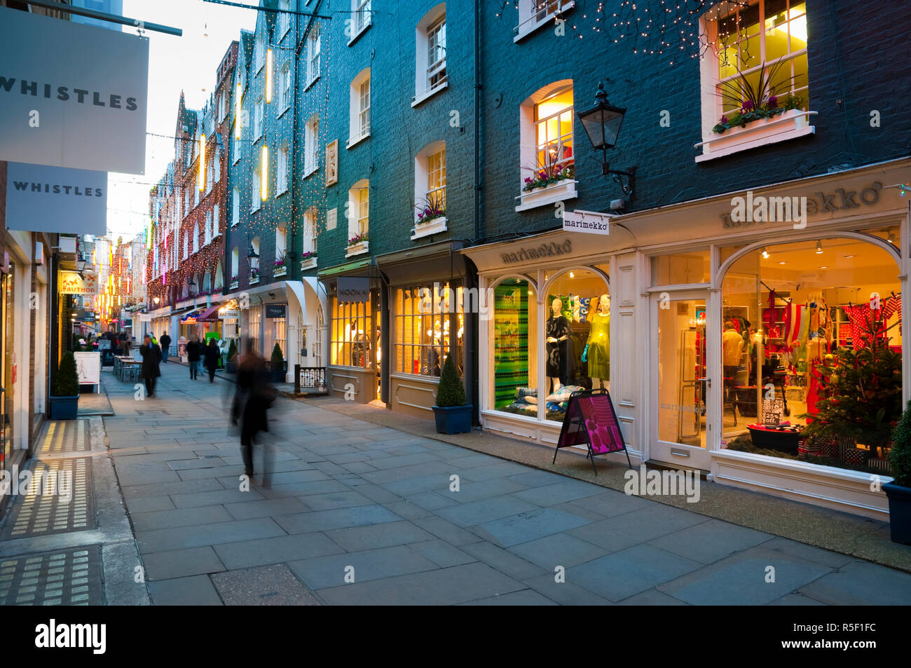 Regno Unito, Inghilterra, Londra, San Cristoforo posto a Natale Foto Stock