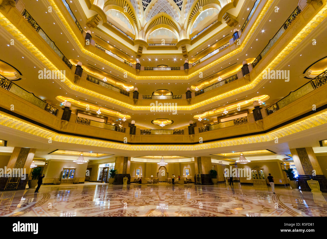 Emirati Arabi Uniti, Abu Dhabi Emirates Palace Hotel Foto Stock