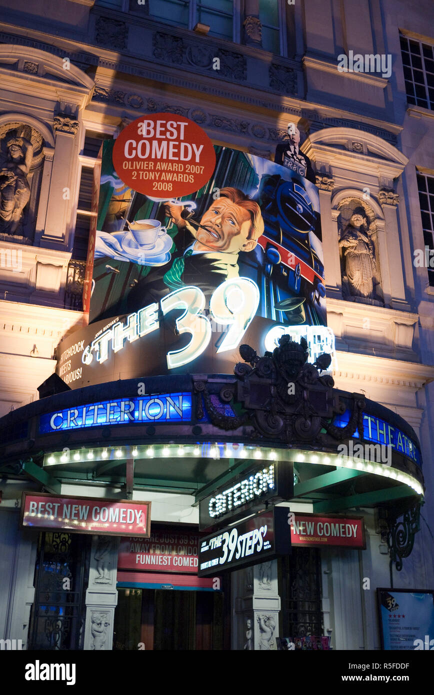 Criterion Theatre, Piccadilly Circus a Londra, Inghilterra Foto Stock