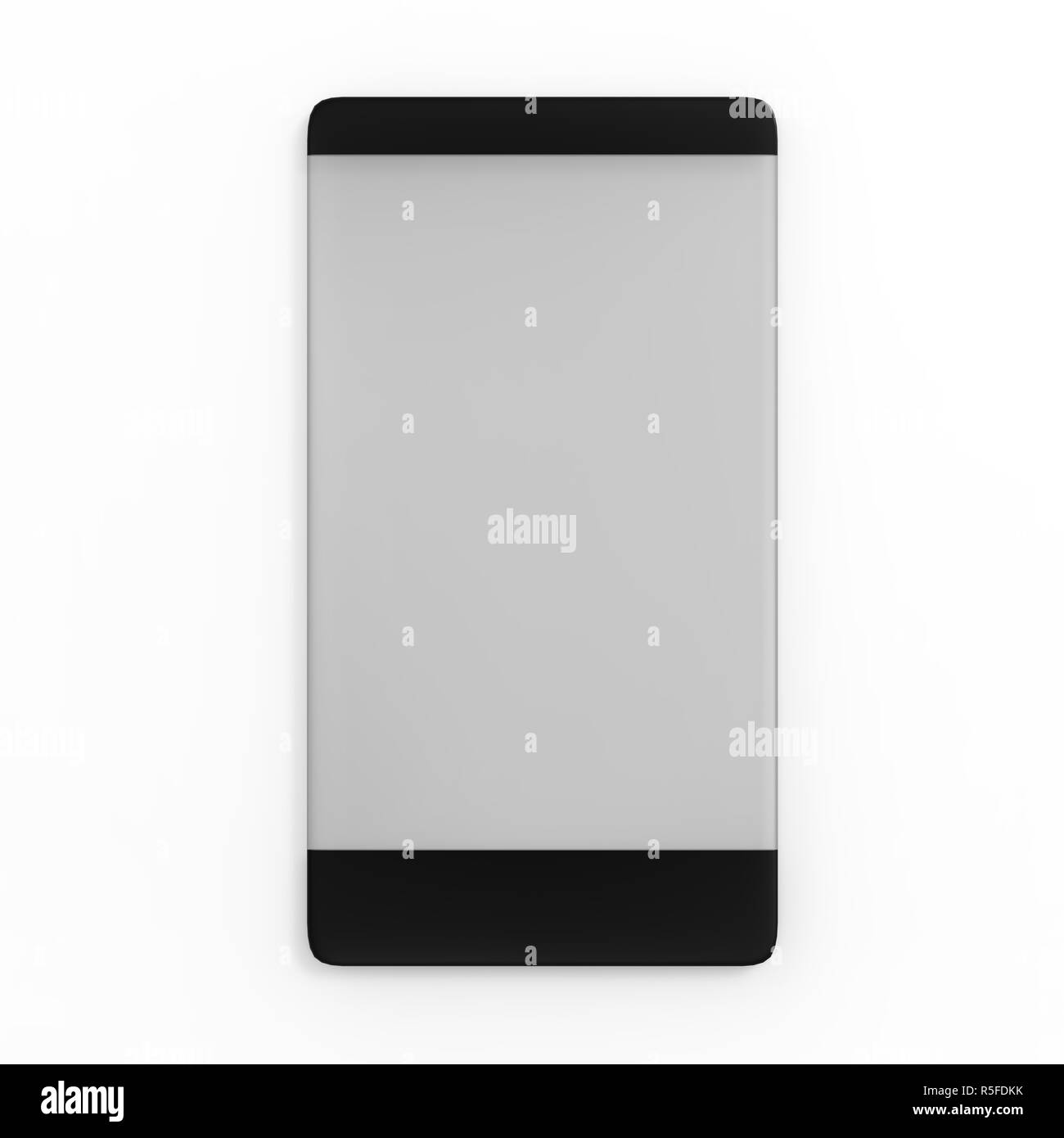 3D rendering dell'icona smartphone nel nuovo fasion stype su sfondo bianco Foto Stock