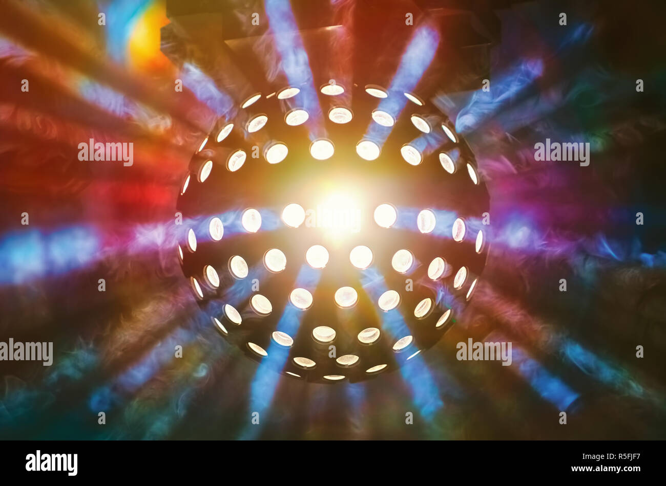 Discoteca luce a sfera Foto Stock