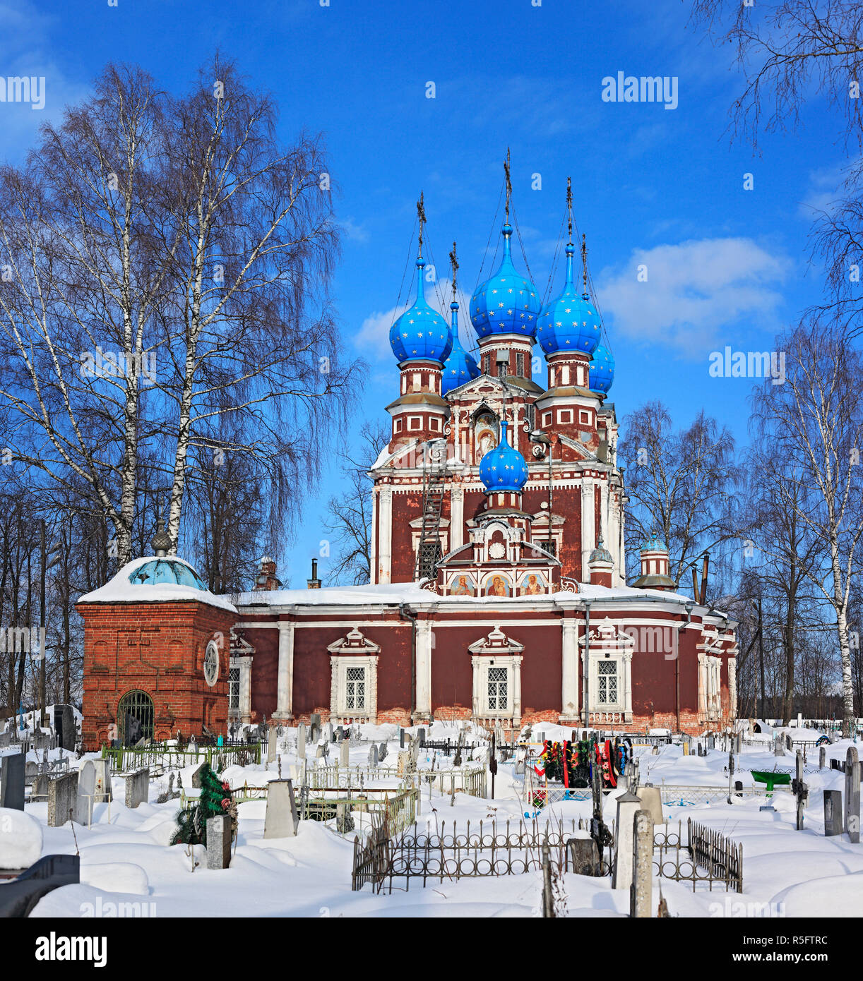 Chiesa di Kazan icona della Madonna (1694), Ustyuzhna, Vologda regione, Russia Foto Stock