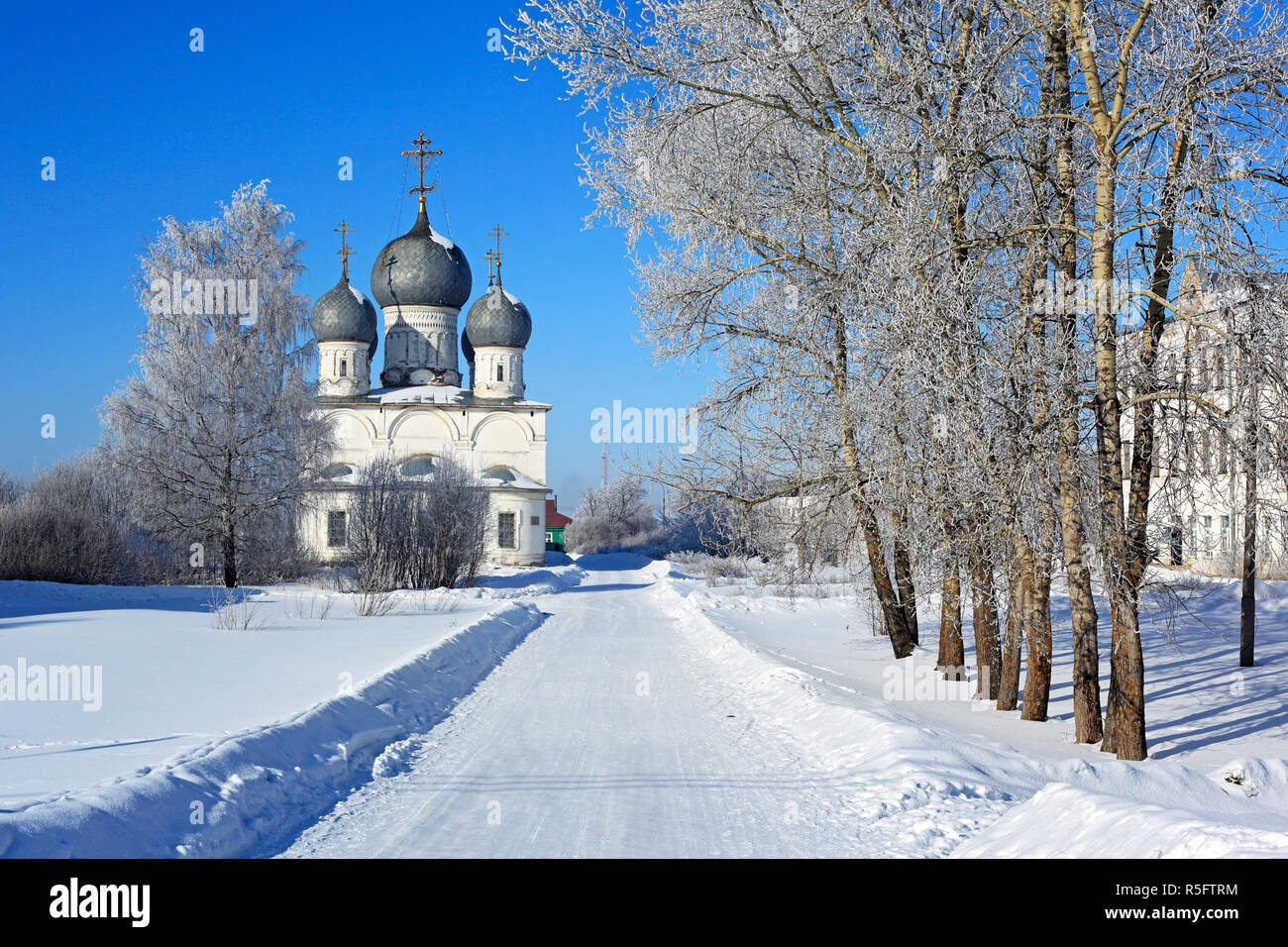 San Trasfigurazione Cattedrale (1670), Belozersk, Vologda regione, Russia Foto Stock