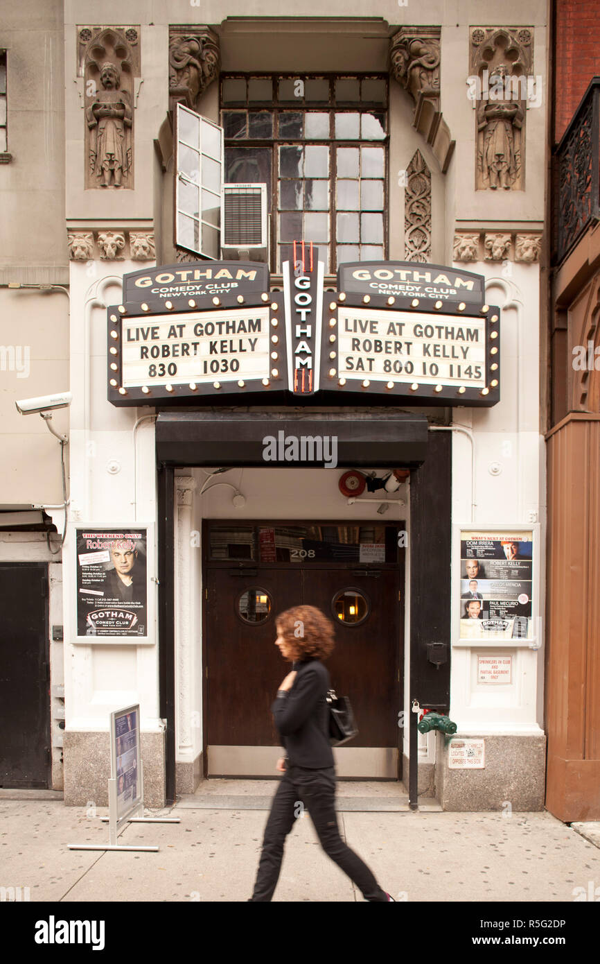 Gotham Comedy Club, 23rd Street, Chelsea, Manhattan, New York City, Stati Uniti d'America Foto Stock
