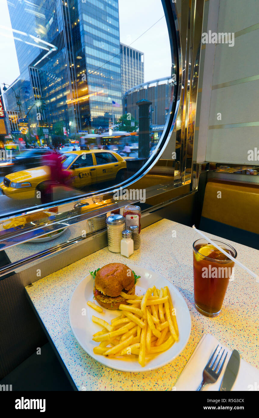 Stati Uniti d'America, New York, Manhattan Midtown, Ottava Avenue, Tick Tock Diner Foto Stock