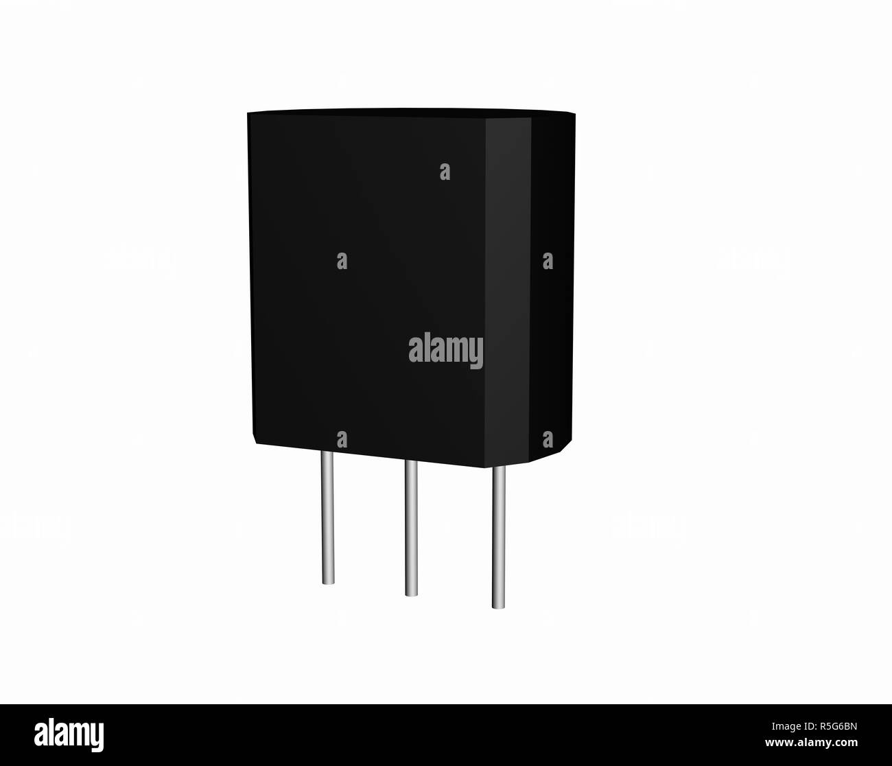 Transistor elettronico isolato Foto Stock