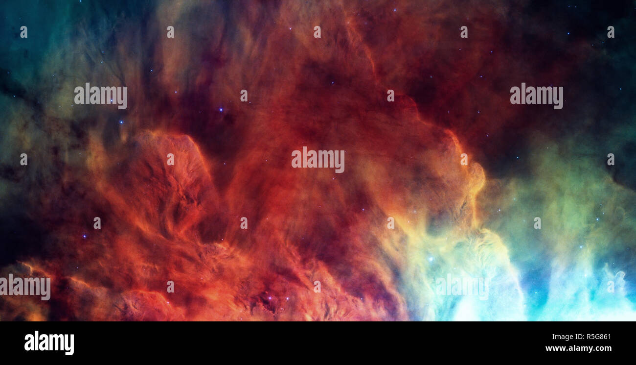 La Nebulosa Laguna, Messier 8 nella costellazione del Sagittario. Foto Stock