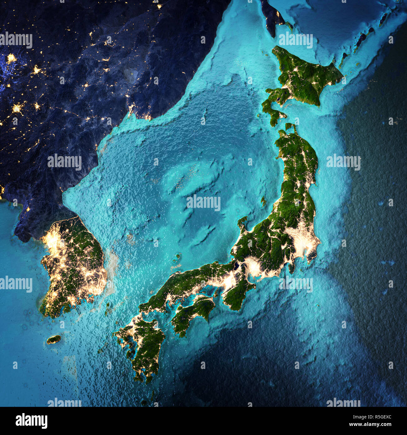 Giappone e Corea Foto Stock