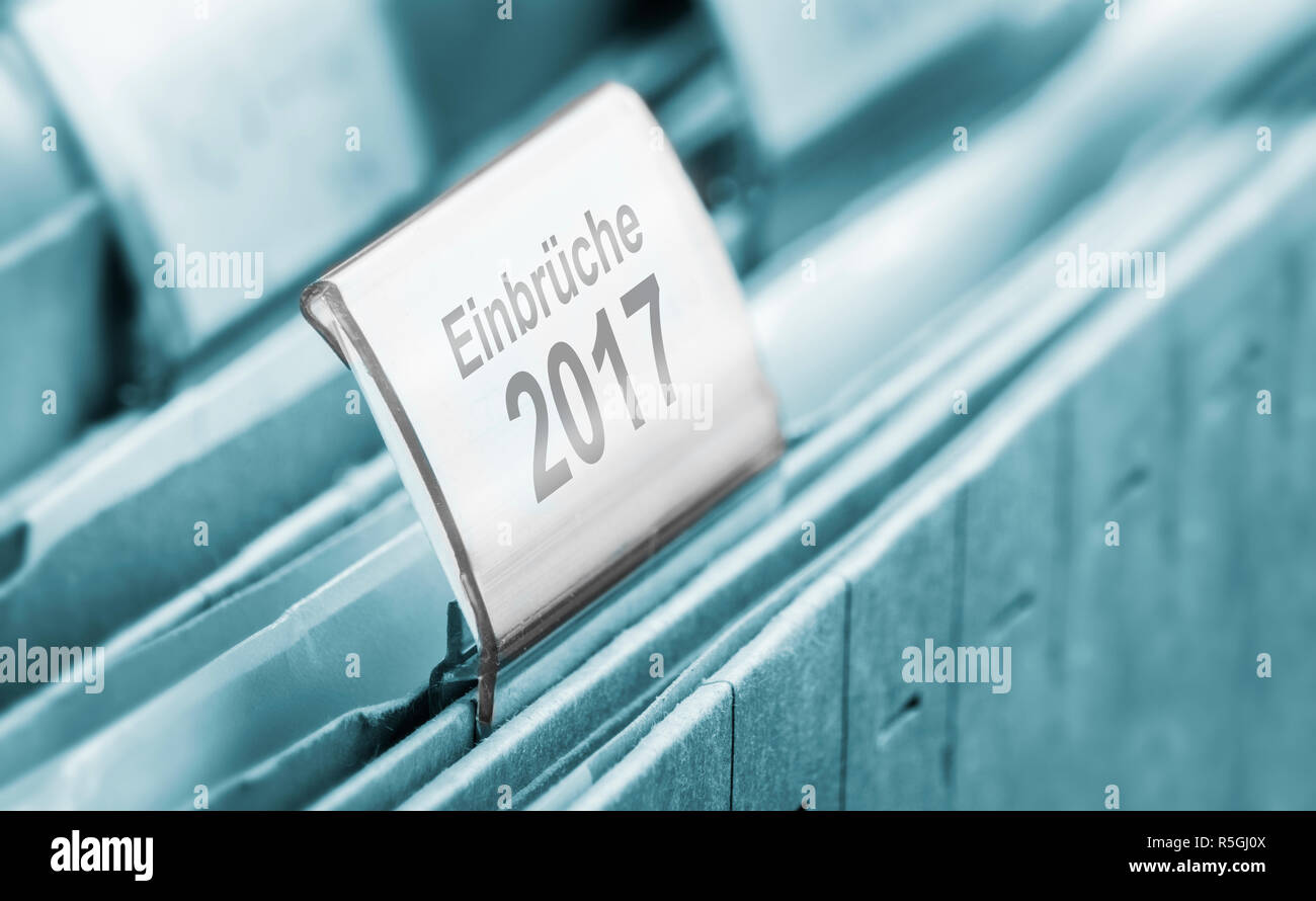 Statistiche di effrazione Foto Stock