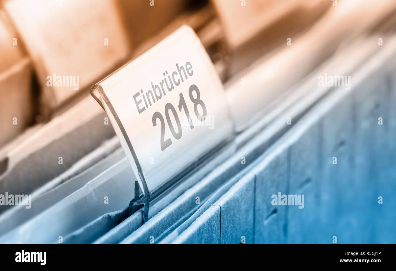 Statistiche di effrazione Foto Stock