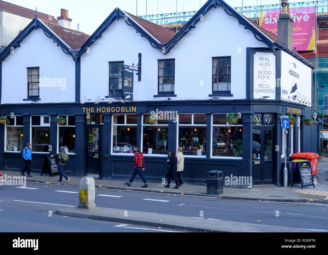 Attorno alla zona di Bishopston di Bristol. Il Hobgoblin Pub Foto Stock