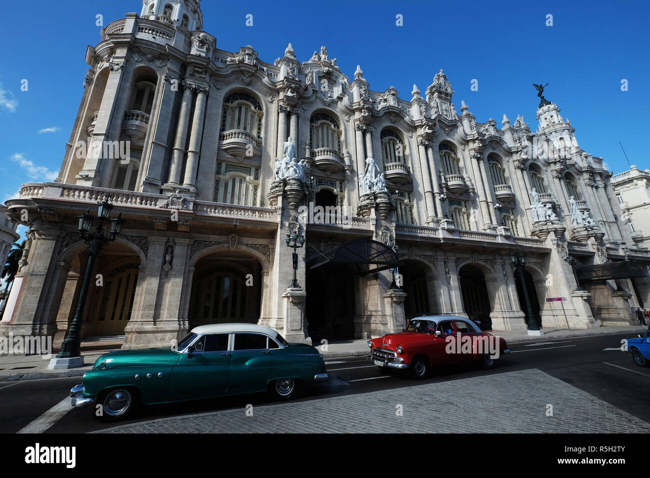 Il grande teatro di l'Avana Alicia Alonso o Gran Teatro de La Habana Alicia Alonso,l'Avana, Cuba Foto Stock
