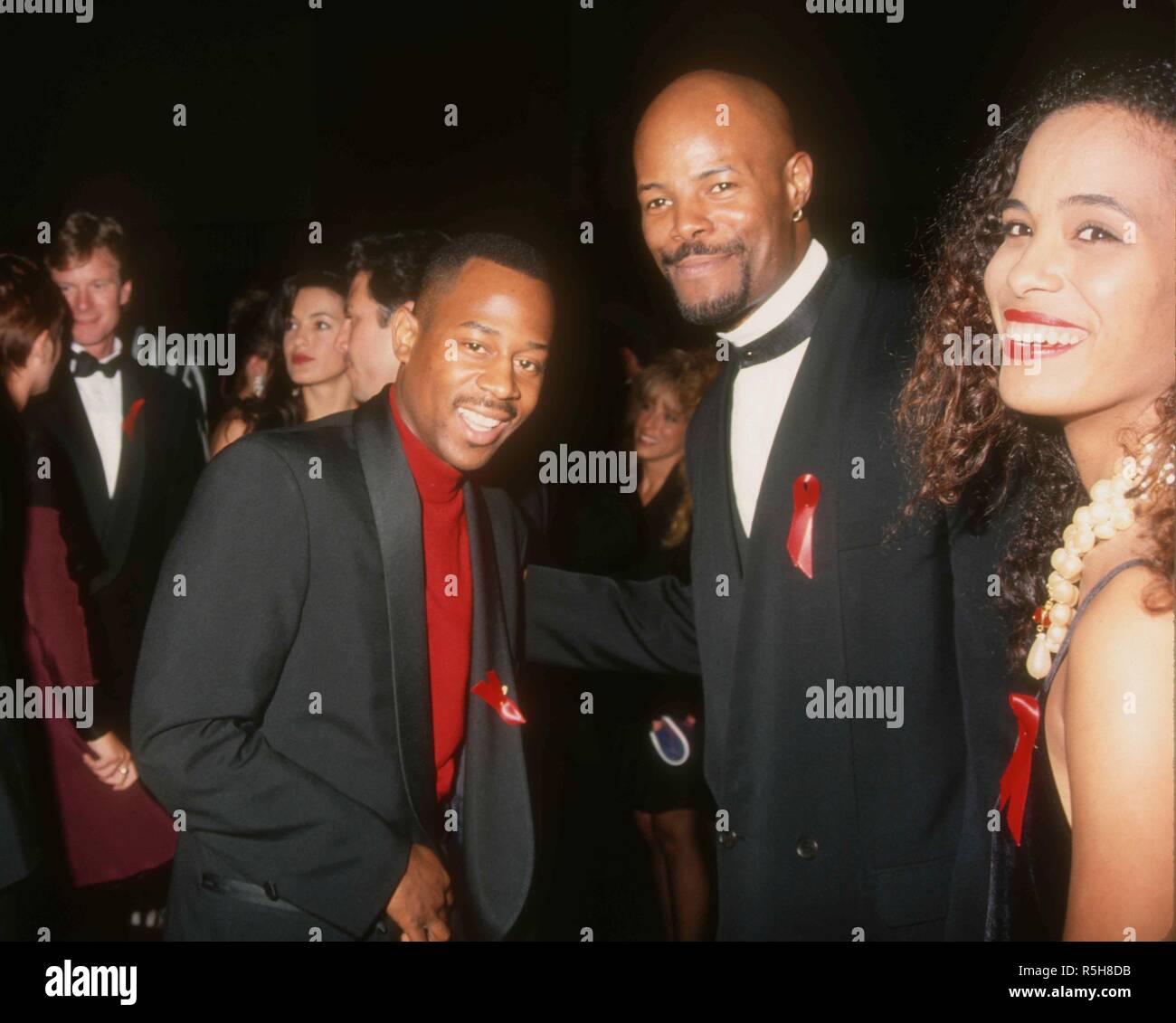 UNIVERSAL City, CA - 9 Marzo: comico Martin Lawrence e attore Keenen Ivory Wayans frequentare il xix annuale di People's Choice Awards il 9 marzo 1993 a Unversal Studios in città universale, California. Foto di Barry re/Alamy Stock Photo Foto Stock